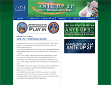 Tablet Screenshot of anteup21.com